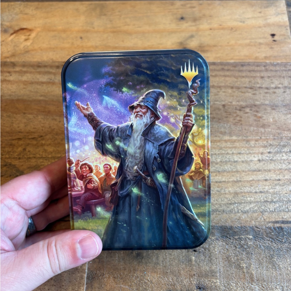 Gandalf wizard Themed Tin Box Magic The gathering